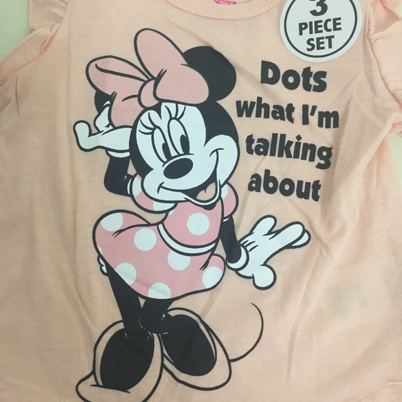 Disney Minnie Mouse Cute 3 piece set outfit - Picture 7 of 7